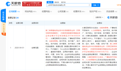 字节跳动业务版图再扩张 经营范围新增广播电视节目制作等，深化互联网文化布局